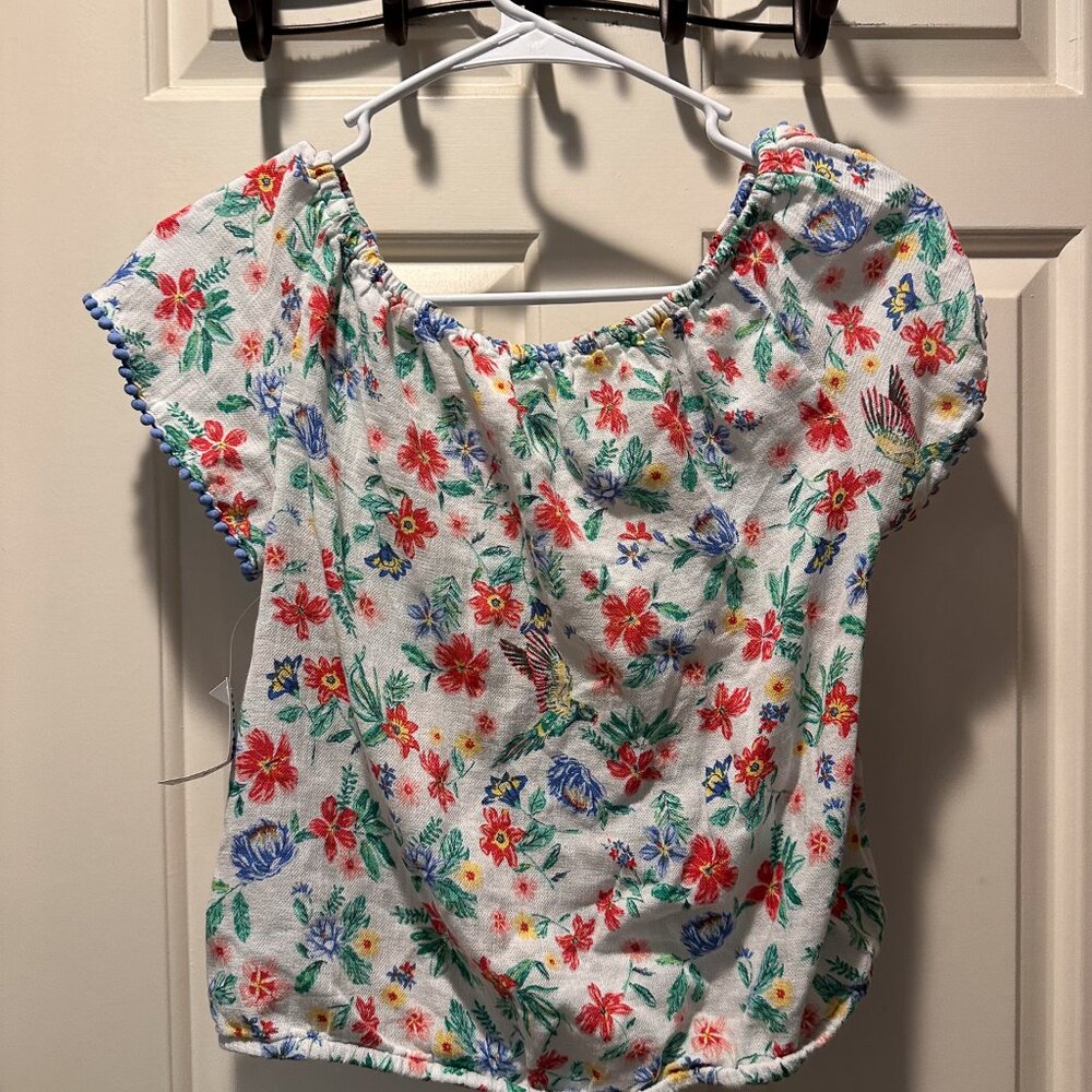 Flowered shortsleeve crop top Old Navy